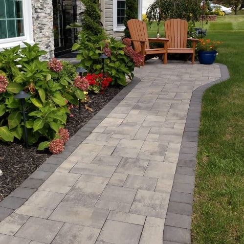 Silver Ridge Granite Pavers - Old Station Landscape & Masonry