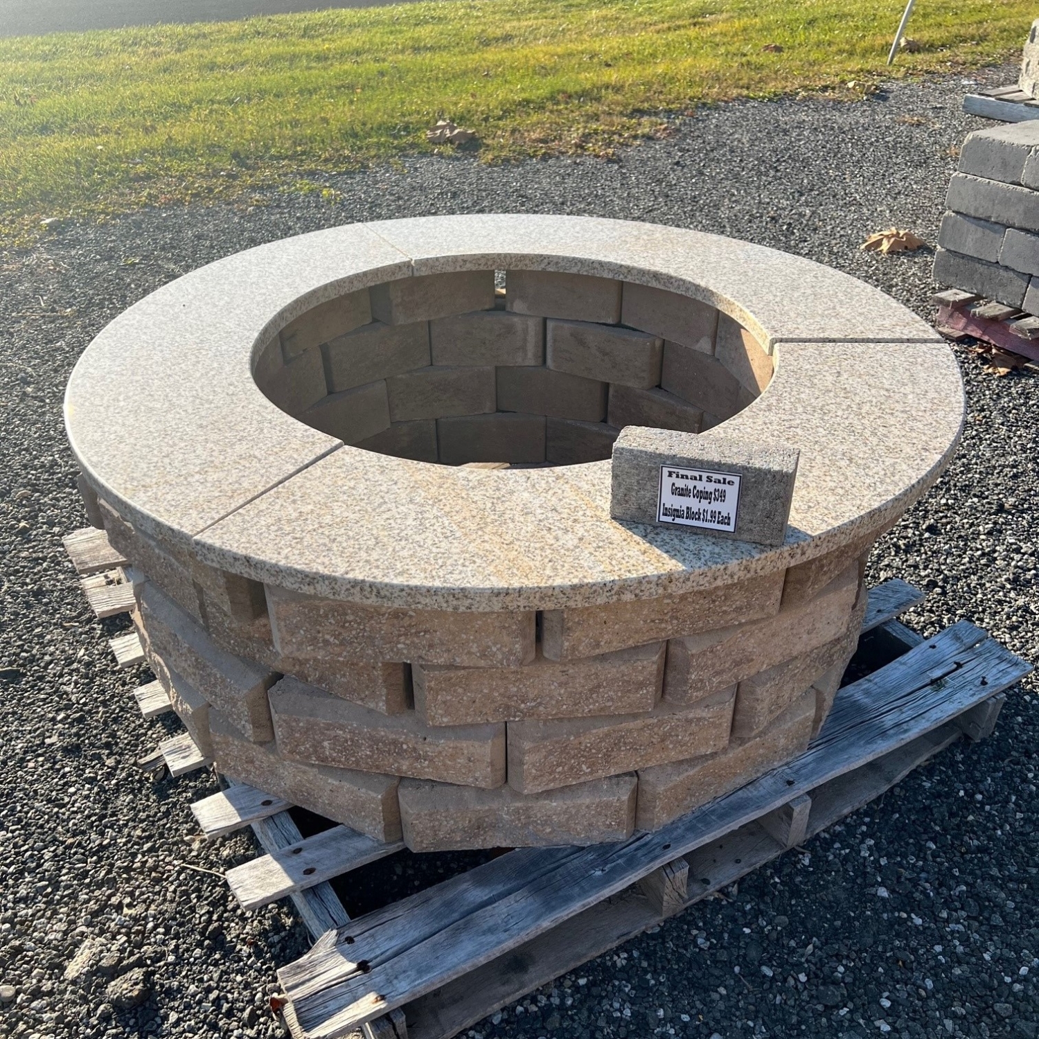 Fire Pit Sale Coping Granite Valley Mason Supply